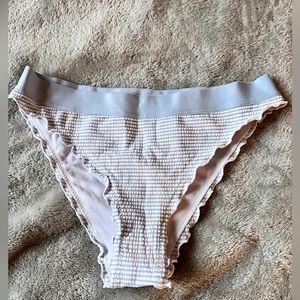 H&M Swim suit bottoms. Blue stripes. size:4